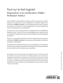 Tout sur le test logiciel - Préparation à la certification ISTQB / Profession testeur
