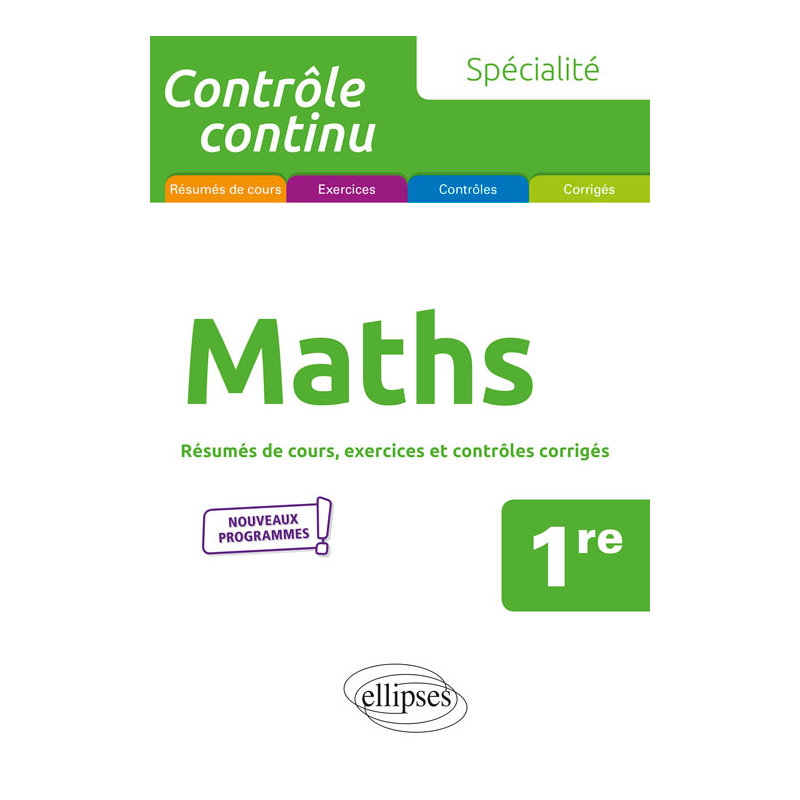 Spécialité Mathématiques - Première - Nouveaux programmes