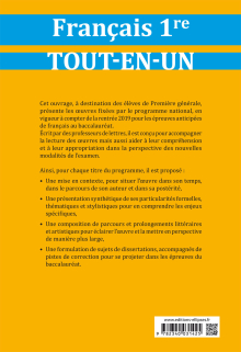 Français, Première. Tout-en-un sur les œuvres au programme du bac.