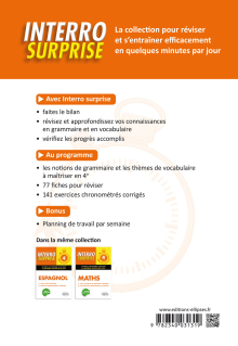 Anglais. Interro Surprise. Classe de 4e