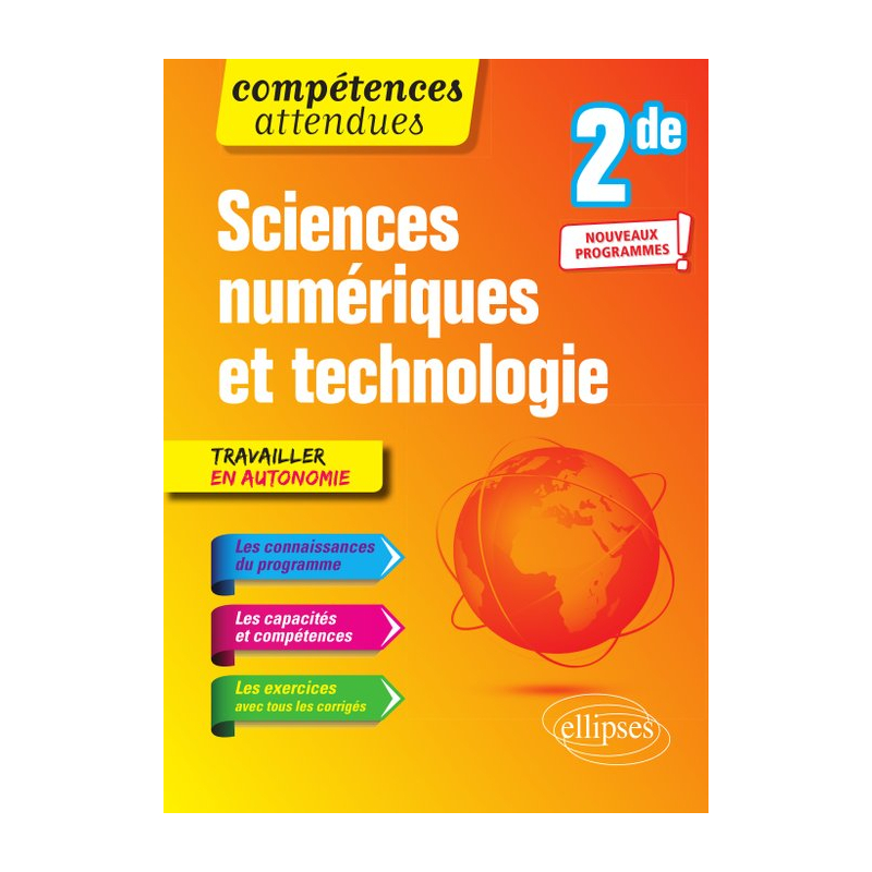 Sciences numériques et technologie - Seconde - nouveaux programmes