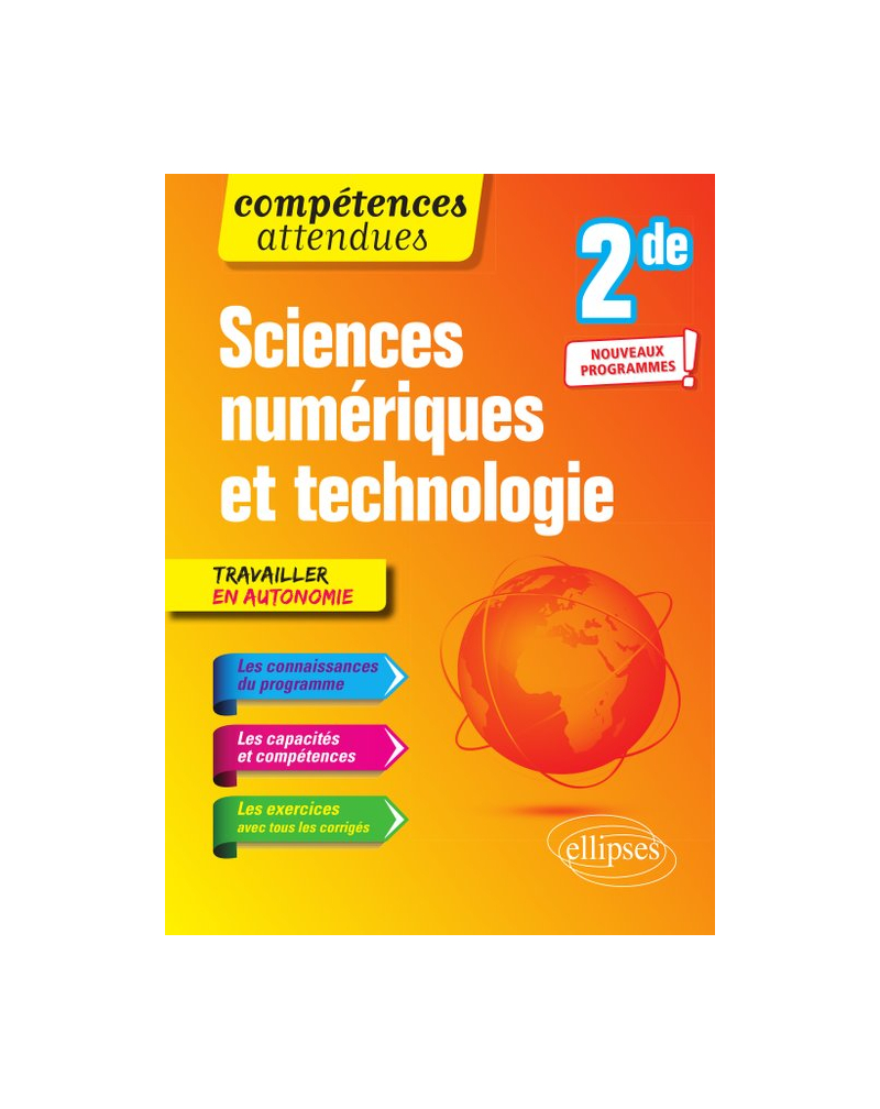 Sciences numériques et technologie - Seconde - nouveaux programmes