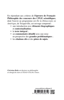 De la Démocratie en Amérique, Tome II, livre 4 - Tocqueville. Commentaire sur l'œuvre philosophique au programme des prépas scientifiques 1re et 2e année - Concours 2020-2021