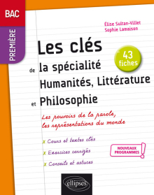 Spécialité Humanités, Littérature et Philosophie - Première - Nouveaux programmes