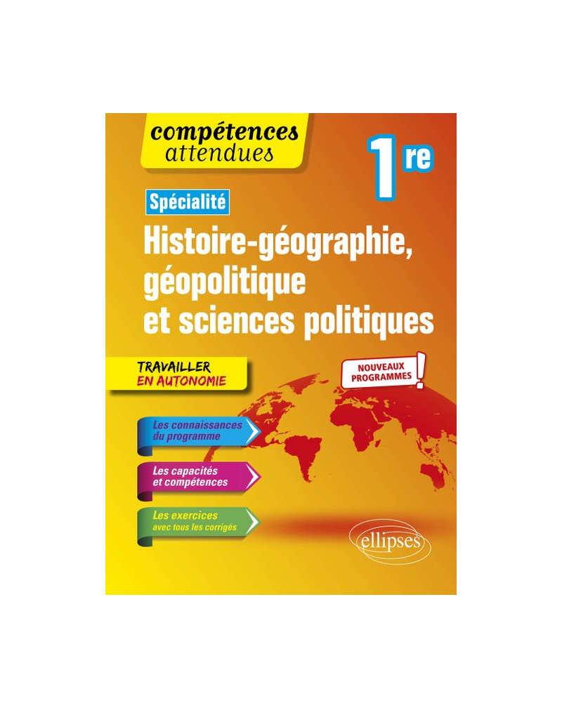 Histoire-géographie, géopolitique et sciences politiques - Première - nouveaux programmes