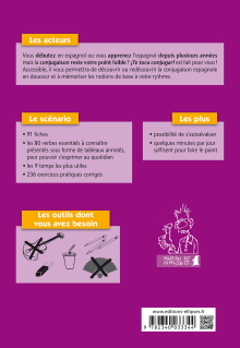 ¡Te toca conjugar! Conjugaison espagnole en fiches avec exercices corrigés. Les 80 verbes essentiels aux temps les plus utiles. A1-A2