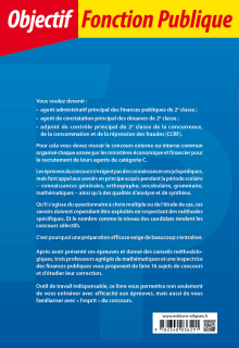 Annales corrigées du concours commun Agent principal de 2e classe des finances publiques, douanes et CCRF - Catégorie C - 3e édition