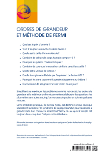 Ordres de grandeur et méthode de Fermi - Quand les petits calculs s'attaquent aux grandes questions