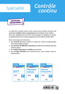 Spécialité Mathématiques - Terminale - Nouveaux programmes