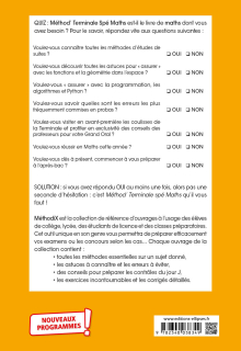 Spécialité Mathématiques - Terminale - nouveaux programmes