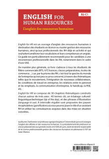 English for Human Resources. L'anglais des ressources humaines. B2-C1