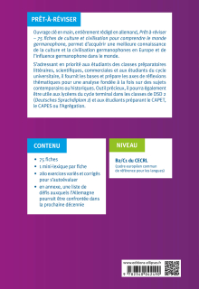 Allemand. Prêt-à-réviser. 75 fiches de culture et civilisation pour comprendre le monde germanophone (avec exercices corrigés [B2-C1].