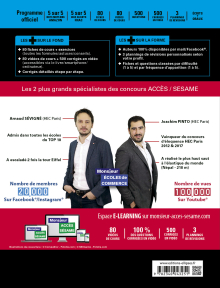 Le Manuel de POCHE du concours ACCES (écrits + oraux) Edition 2021 - 80 fiches, 80 vidéos de cours, 6 tests, 500 questions + corrigés en vidéo