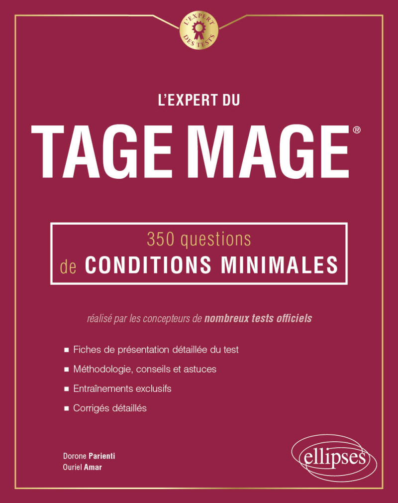 L'Expert du Tage Mage® - 350 questions de conditions minimales