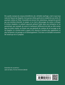 Structure des traités d'Aristote