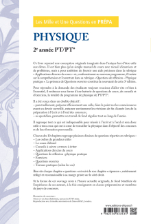 Les 1001 questions de la physique en prépa - 2e année PT/PT* - 3e édition actualisée