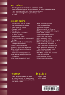 Fiches de Droit des sociétés - 3e édition