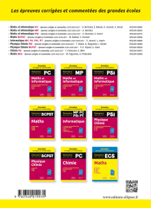 Maths et informatique. MP. Annales corrigées et commentées. Concours 2015/2016/2017