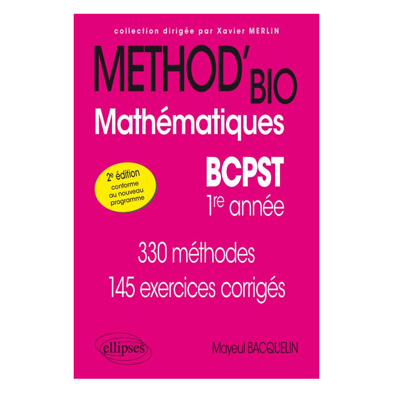 Mathématiques BCPST-1re année - 2e édition conforme au nouveau programme