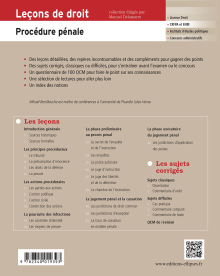 Leçons de Procédure pénale - 3e édition