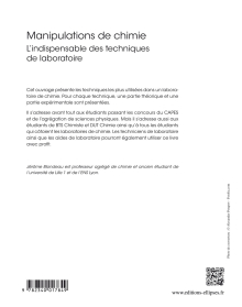 Manipulations de chimie - CAPES Agrégation - L'indispensable des techniques de laboratoire