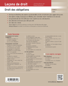 Leçons de Droit des obligations - 2e édition