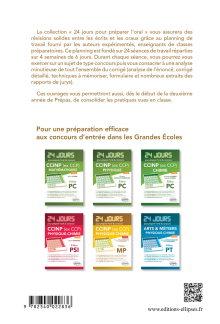 Physique 24 jours pour préparer l’oral du concours CCINP (ex CCP) - Filière PC - 2e édition actualisée