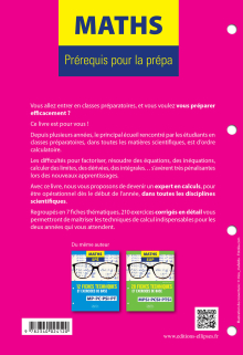 Maths - Prérequis pour la prépa - 7 fiches de mise à niveau sur les techniques de calculs et exercices d'entraînement