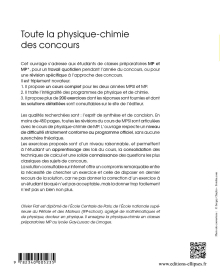 Toute la physique-chimie des concours de la filière MP - Nouveaux programmes