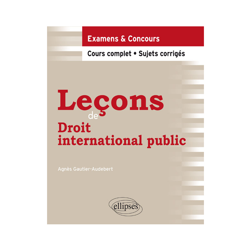 Leçons de Droit international public