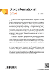 Droit international privé - 2e édition