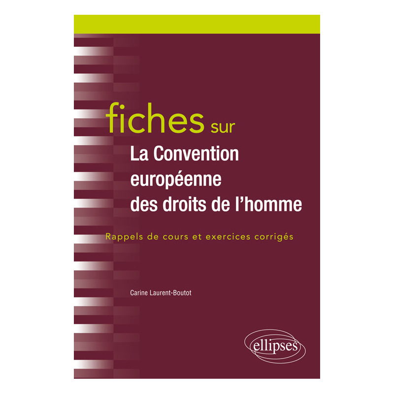 Fiches sur la Convention européenne des droits de l'Homme