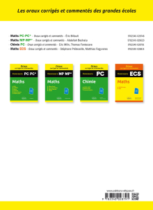 Oraux corrigés et commentés de chimie PC