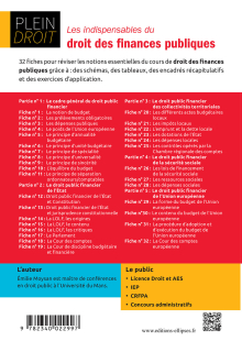 Les indispensables du droit des finances publiques