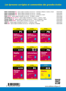 Maths. ECS. Annales corrigées et commentées. Concours 2015/2016/2017