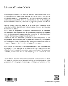 Les maths en cours - MPSI. Cours complet et détaillé, enrichi de nombreux exemples