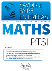 Mathématiques PTSI