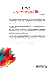 Droit des services publics - 3e édition