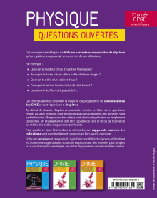 Physique - Questions ouvertes - 2e année de CPGE scientifiques