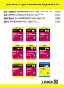 Physique-Chimie. BCPST. Annales corrigées et commentées. Concours 2015/2016/2017