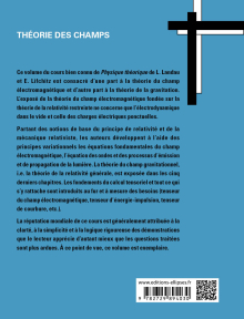 Cours de Physique théorique - Théorie des champs