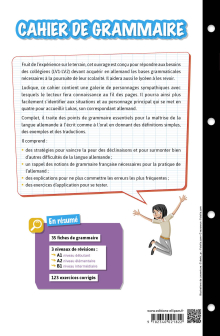 Cahier de grammaire allemande. Fiches et exercices. Tout ce qu'il faut savoir. De A1 à B1