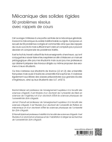 Mécanique des solides rigides - 50 problèmes résolus avec rappels de cours