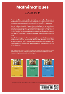 Mathématiques - Classe de troisième - Pour ceux qui veulent comprendre