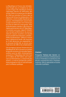Histoire politique de la France - IIIe, IVe, Ve Républiques (1870 à nos jours) - 2e édition