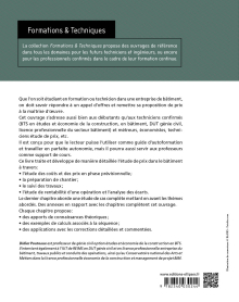 L’étude de prix dans le bâtiment - Avant, pendant et après les travaux – Cours, cas pratiques et exercices corrigés (BTS Étude et économie de la construction, BTS bâtiment, DUT Génie civil, Licence professionnelle)