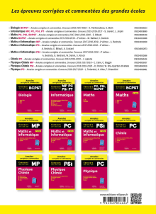 Physique-Chimie. BCPST. Annales corrigées et commentées. Concours 2018/2019/2020/2021