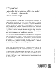 Intégration - Intégrale de Lebesgue et introduction à l’analyse fonctionnelle - Cours et exercices corrigés - 2e édition