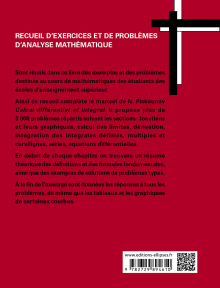 Recueil d'exercices et de problèmes d'analyse mathématique