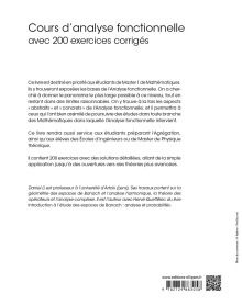 Cours d’analyse fonctionnelle avec 200 exercices corrigés